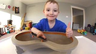 Father & Son GET FUN NEW FINGERBOARD POOL!