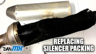 HOW TO REPLACE 4 STROKE DIRT BIKE EXHAUST PACKING | It's so easy!!