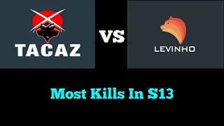 Most Kills In Pubg Mobile Season 13 | Tacaz Vs Levinho | Clutch 1v4 | PUBGMOBILE |