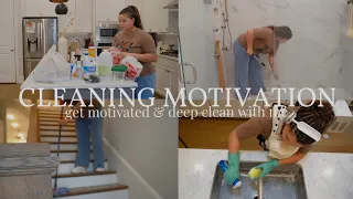 DEEP CLEAN MY HOUSE WITH ME | girl get up & clean + extreme cleaning motivation