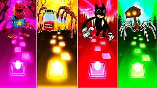 BOXY BOO vs BUS EATER vs CARTOON CAT vs HOUSE HEAD | Tiles Hop EDM Rush