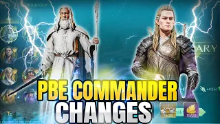 PBE Commander Changes Overview | LOTR: Rise to War