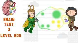 Brain Test 3 Level 205 Alyx must overcome Loki's power Walkthrough