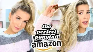 TRYING 4 AMAZON PONYTAIL TOOLS... SO YOU DONT HAVE TO (plus my ponytail secret) | leighannsays