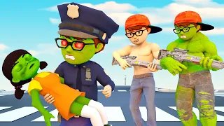 Friendship Nick and Jumbo Josh Escape Squad Police - Scary Teacher 3D Zombie Police Series