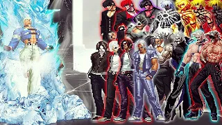 [KOF Mugen] Frozen Yashiro Vs Bosses Rugal, Kyo Kusanagi, Super Orochi, Iori Yagami Team 1 Vs 16