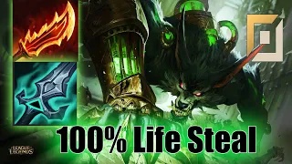 You will not believe How Warwick Life Steal !  Why is Warwick considered broken in the top lane?