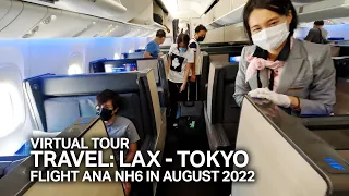 [4K] Travel to Tokyo Japan, Flight by ANA NH6, LAX - NRT [Virtual Tour]