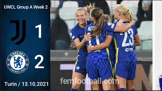 [1-2] | 13.10.2021 | Juventus Women vs Chelsea Women | UWCL 2021-22 | Group A | Week 2