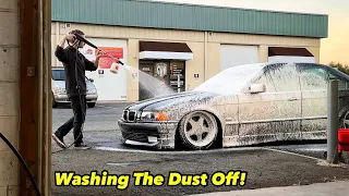 Washing My BMW E36 Sedan + iPhone 14 Pro-Max Camera Test!