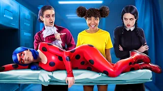 Who Murdered Miraculous Ladybug? Vampire, Amanda and Wednesday Addams in Jail!