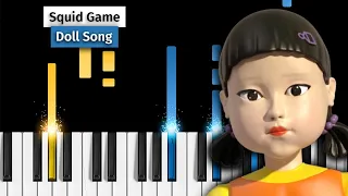 Squid Game - Doll Song (Red Light, Green Light) - Piano Tutorial