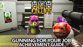 High on Life - Gunning For Your Job Missable Achievement Guide - Use Sweezy with the Office Moplets