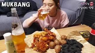 리얼먹방:) 푸라닭★더 차이나,블랙치즈볼 (ft.생맥주🍺)ㅣSpicy Chicken & BeerㅣREAL SOUNDㅣASMR MUKBANGㅣEATING SHOWㅣ