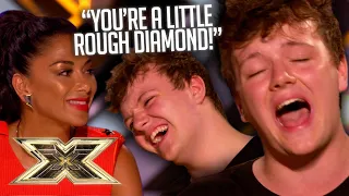 Benji Matthews giggles his way into Simon's heart! | Unforgettable Audition | The X Factor UK