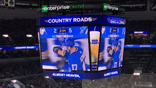 St. Louis Blues Goal Horn Live + Towel Man #5 + Country Roads! - 11/30/19