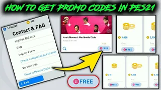 Basic Trick To Get Free Promo Codes In Pes2021Mobile
