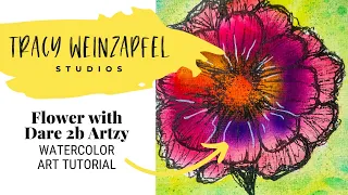 Watercolor Flower Tutorial with Dare 2b Artzy