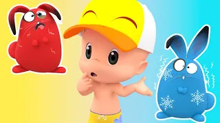 Hot vs Cold | Cleo & Cuquin Educational Videos for Children