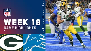 Packers vs. Lions Week 18 Highlights | NFL 2021