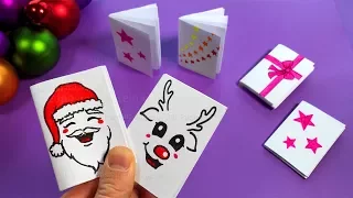 Cute DIY Christmas Gifts 🎅 DIY Mini Notebooks from one sheet of Paper - Tutorial