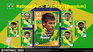 Brazil National Team Pack Max Level Training Tutorial In eFootball/PES 2023 || BRAZIL '22 ||