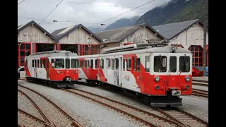 Mont Blanc-Express - Martigny-Châtelard - historische Fahrzeuge, Verstärker und Panorama Express