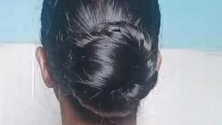 Beautiful Hairstyle For Ladies For Saree/ Beautiful Juda Hairstyle/ Low Bun #hairstyle #viral