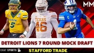 Detroit Lions 7 Round Mock Draft: Matthew Stafford Traded, Zack Wilson Or Trey Lance? Defensive Help