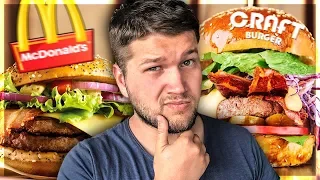 БУРГЕР из McDonalds VS КРАФТОВЫЙ БУРГЕР. ИЩЕМ ЛУЧШИЙ БУРГЕР!