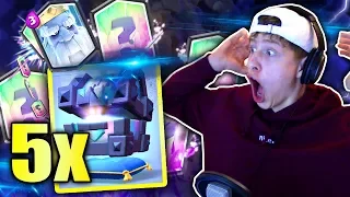 5x Legendäre Königstruhe öffnen! UPDATE • Clash Royale deutsch