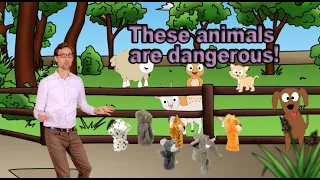 Animals at the zoo song - Learn 20 animal names - Learn English (normal intro)