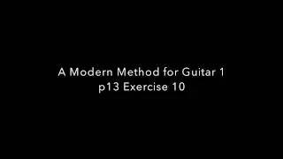 A Modern Method for Guitar 1 p13 Exercise 10