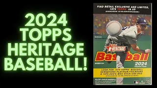 NEW RELEASE! 2024 TOPPS HERITAGE BASEBALL! AUTO OR RELIC HIT? #2024toppsheritage