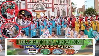 1ra Gran Retreta Musical Bandas 👑 Poderosa Morenada 👑del Valle Azapa Carnaval Arica Gestión 2024