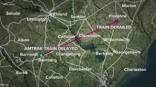 Amtrak passenger train delayed in Denmark