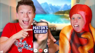 LOSER CALLS THEIR CRUSH! Ashton VS Paxton