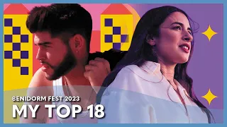 Benidorm Fest 2023 - My Top 18 (Spain Eurovision)