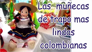 Muñecas de trapo típica Colombiana