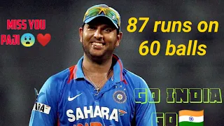 Yuvraj Singh Smashes 87 runs in 60 balls vs. New Zealand in 2009