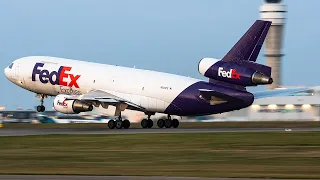 McDonnell Douglas MD-10-30F (N306FE) Takeoff from Calgary International Airport | #dc10 #aviation