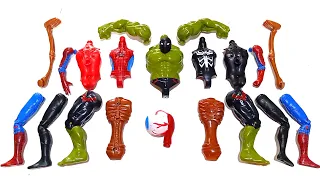 AVENGERS TOYS ASSEMBLE SPIDER-MAN, MILES MORALES, SIREN HEAD, HULK SMASH SUPERHERO