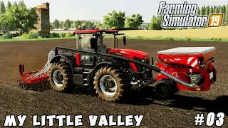 Greenhouses, sowing canola, weeds control, planting potatoes | My Little Valley | FS 19 | ep #03