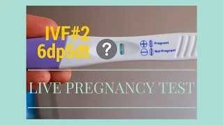 IVF#2: LIVE PREGNANCY TEST 5dp5dt + 6dp5dt