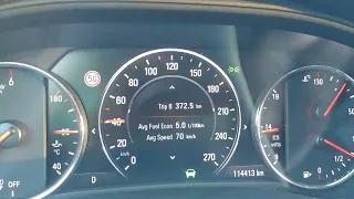 Opel Insignia B B20DTH АТ8 - Fuel Consumption on Highway (2.0 CDTI 170hp 400Nm)