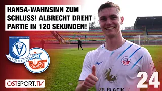 HANSA-Wahnsinn! Albrecht dreht Partie in 120 Sekunden: Altglienicke - Rostock | Regionalliga Nordost