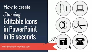 How to create Stunning  Editable Icons in PowerPoint in 16 seconds