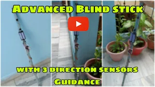 Can you make Smart Stick for Blind with 3 sensors? | 3 direction Blind Stick