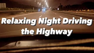 Relaxing night drive through the highway (Hyundai i30)