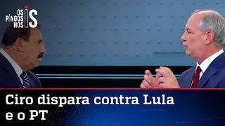 No Ratinho, Ciro dispara contra o PT: "Se deixar, eles batem sua carteira"